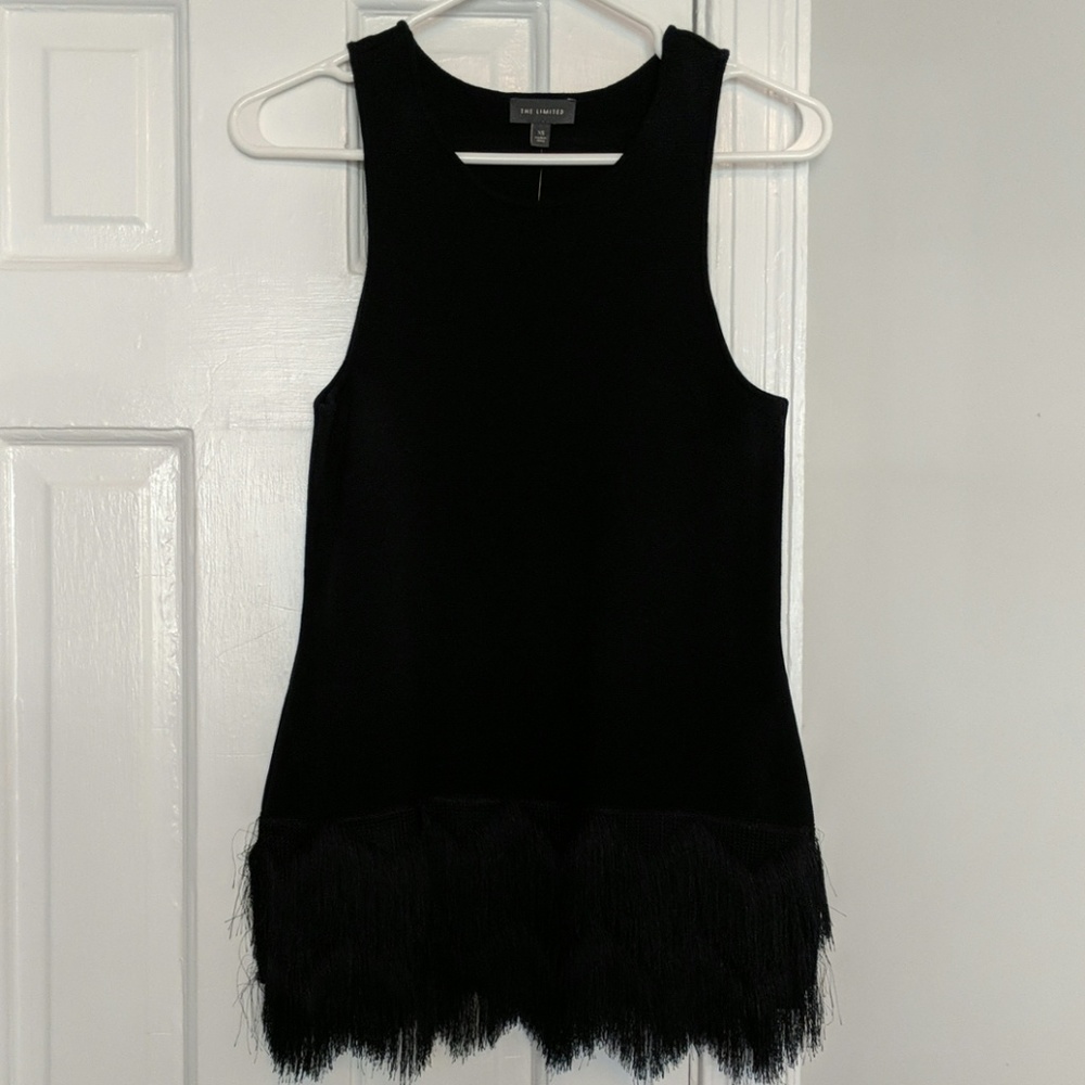 NWT Super fun fringy top